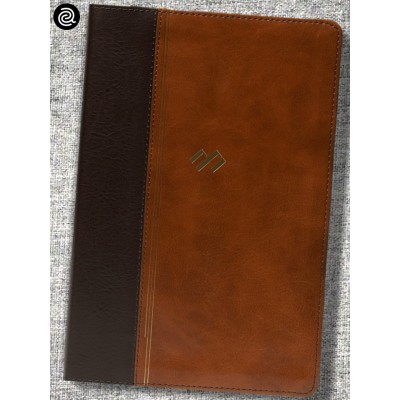 Biblia temática de estudio RVR1960 Piel fabricada Marrón y marrón oscuro